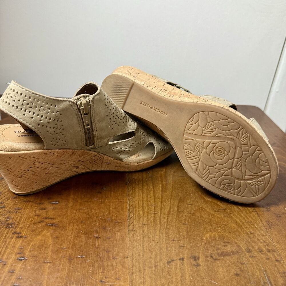 Rockport Cobb Hill Women's Janna Sandals CH1881 Beige 7.5 - Picture 8 of 13